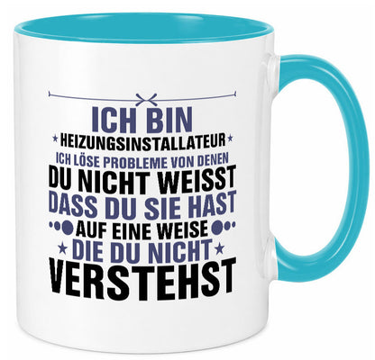 Löse Probleme: Heizungsinstallateur | Heizungsbauer lustiger Spruch Geschenk