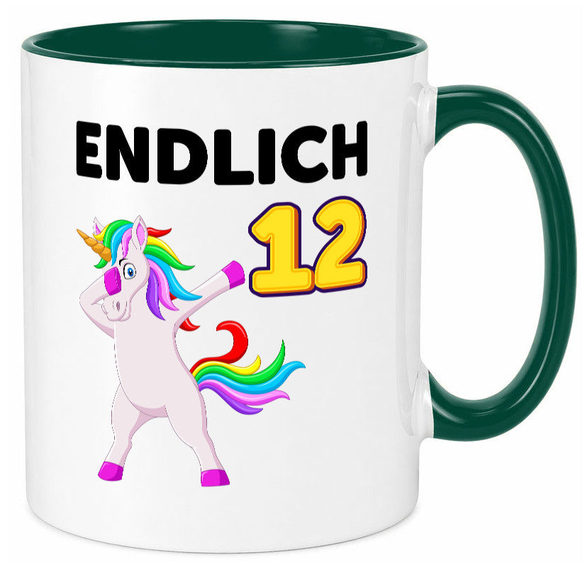 12. Geburtstag | endlich 12 Jahre Einhorn Mädchen lustig Geschenkidee Geschenk