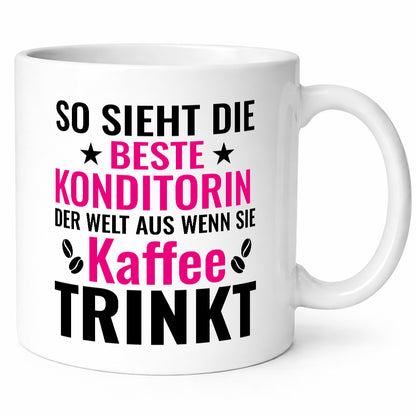 Kaffee trinkt: Konditorin | Konditorei lustig Humor Geschenkidee Geschenk Tasse