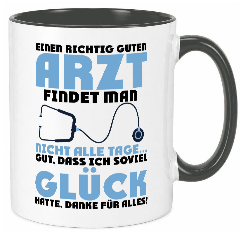 Richtig guter Arzt | Dankeschön Doktor Stethoskop Humor Geschenkidee Tasse