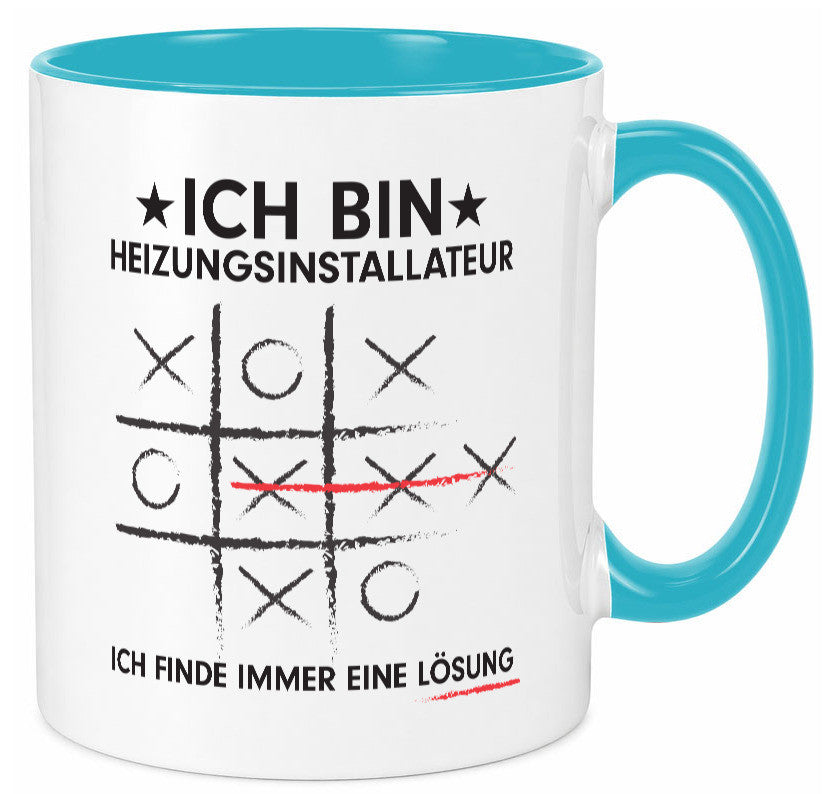 Löse Probleme: Heizungsinstallateur | Heizungsbauer Humor Geschenkidee Tasse