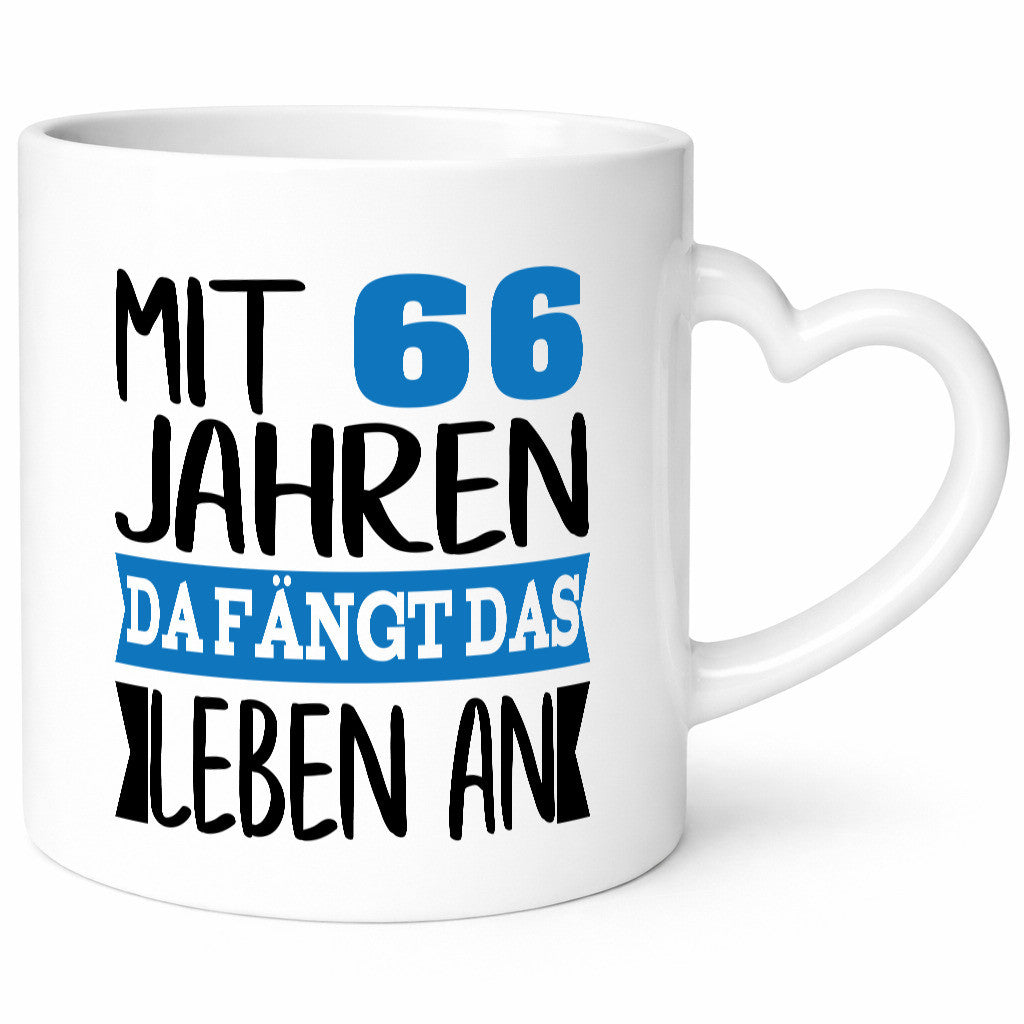 Mit 66 Jahren fängt das Leben an | 66. Geburtstag Rentner Geschenk Ruhestand