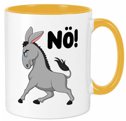 Nö | Sturer Esel hab kein bock lustig Humor Geschenkidee Geschenk Tasse