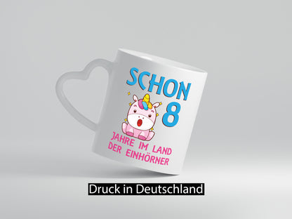 Schon 8 Jahre im Land der Einhörner | Einhorn lustig Humor Geschenkidee