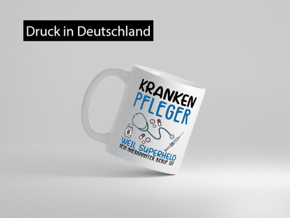 Ich bin Krankenpfleger Geschenk Humor Geschenkidee lustiger Spruch Tasse