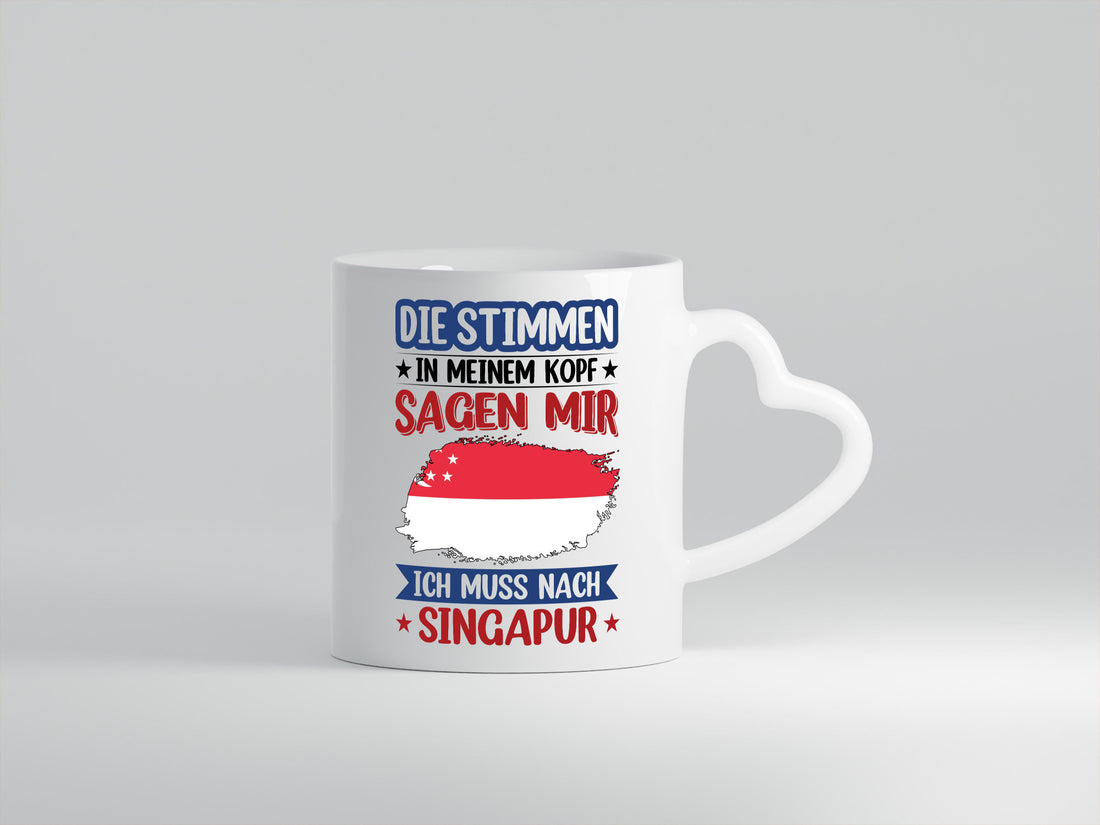 Singapur | Urlaub Stimmen in meinem Kopf Traumland v2 lustiger Spruch Geschenk