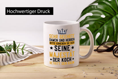 Seine Majestät der Koch | Küchenchef Restaurant Beruf Geschenkidee Arbeit