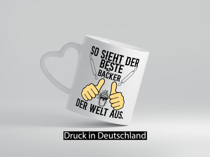 So sieht der beste Bäcker Welt aus | Meister Humor Geschenkidee Tasse