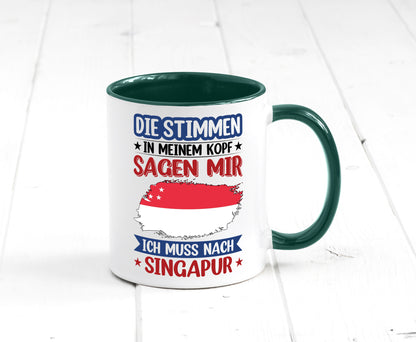 Singapur | Urlaub Stimmen in meinem Kopf Traumland v2 lustiger Spruch Geschenk
