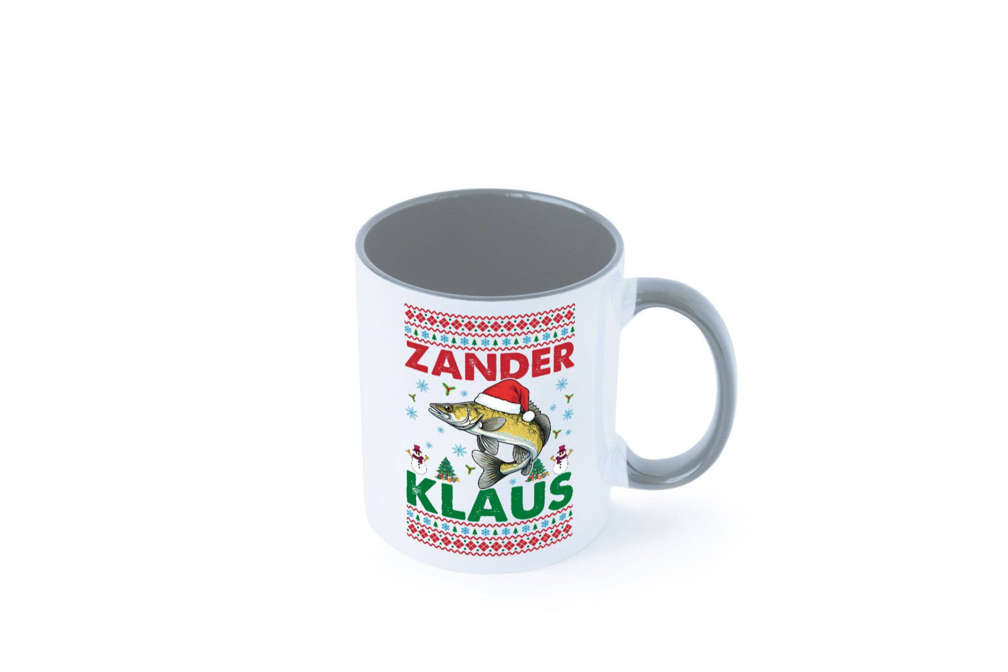 Zander Klaus | Ugly Christmas Angler Angeln v2 Geschenk Humor Geschenkidee