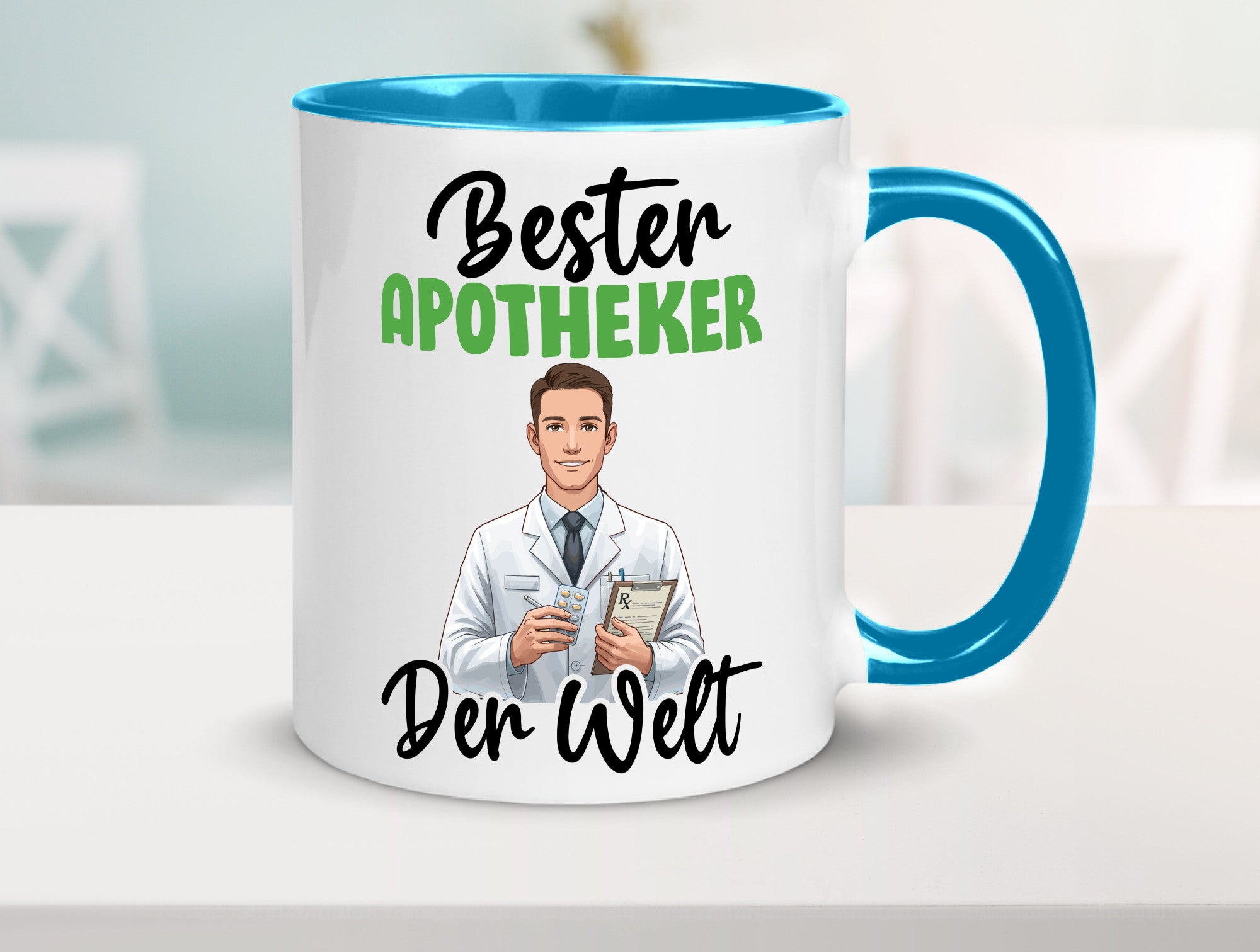 Bester Apotheker | Apotheke Pharmazie v2 Humor Geschenkidee Tasse