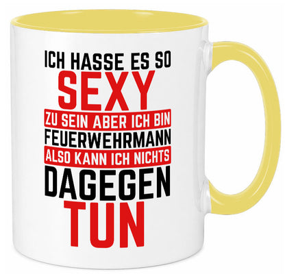 Sexy Feuerwehrmann | Helden Flammen Brandeinsatz lustig Humor Geschenkidee