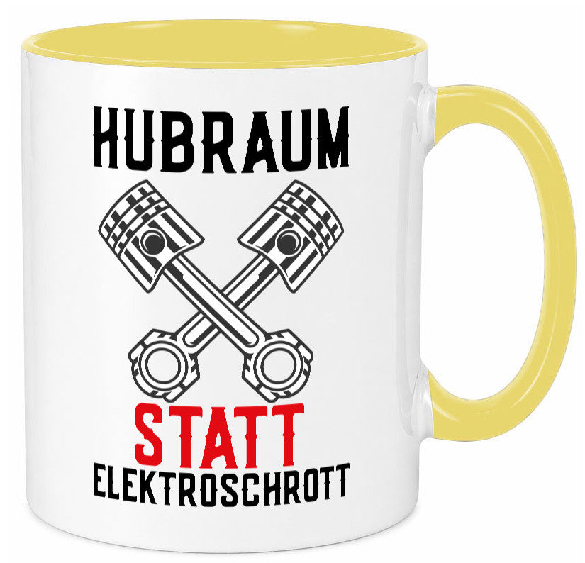 Hubraum statt Elektroschrott | Autofan Verbrennungsmotor Geschenk Humor