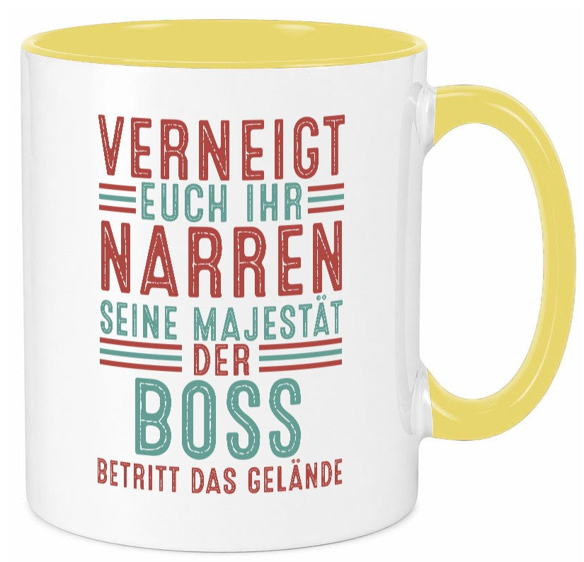 Verneigt euch: Boss | Führungskraft Vorgesetzter Geschenk Humor Geschenkidee Tasse