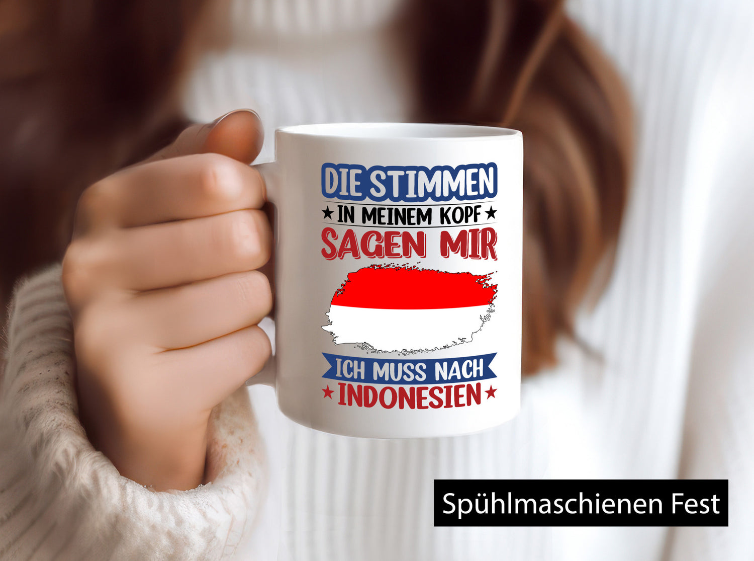 Indonesien | Urlaub Stimmen in meinem Kopf Traumland Geschenk Humor