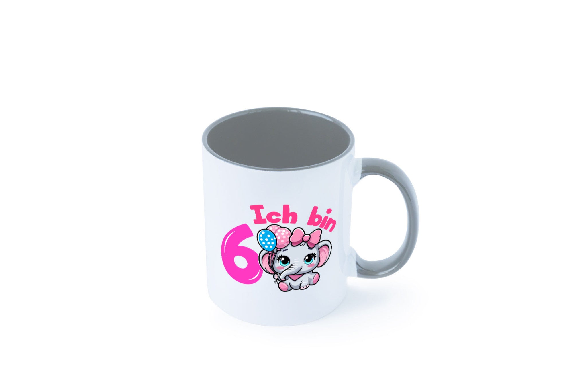 6. Geburtstag | 6 Jahre Elefant Mädchen Humor Geschenkidee Tasse