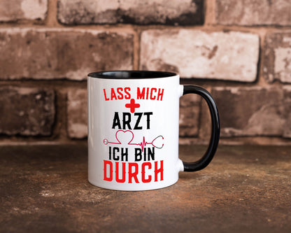 Arzt | Lass mich durch Herz Doktor Krankenhaus Puls Humor Geschenkidee Tasse