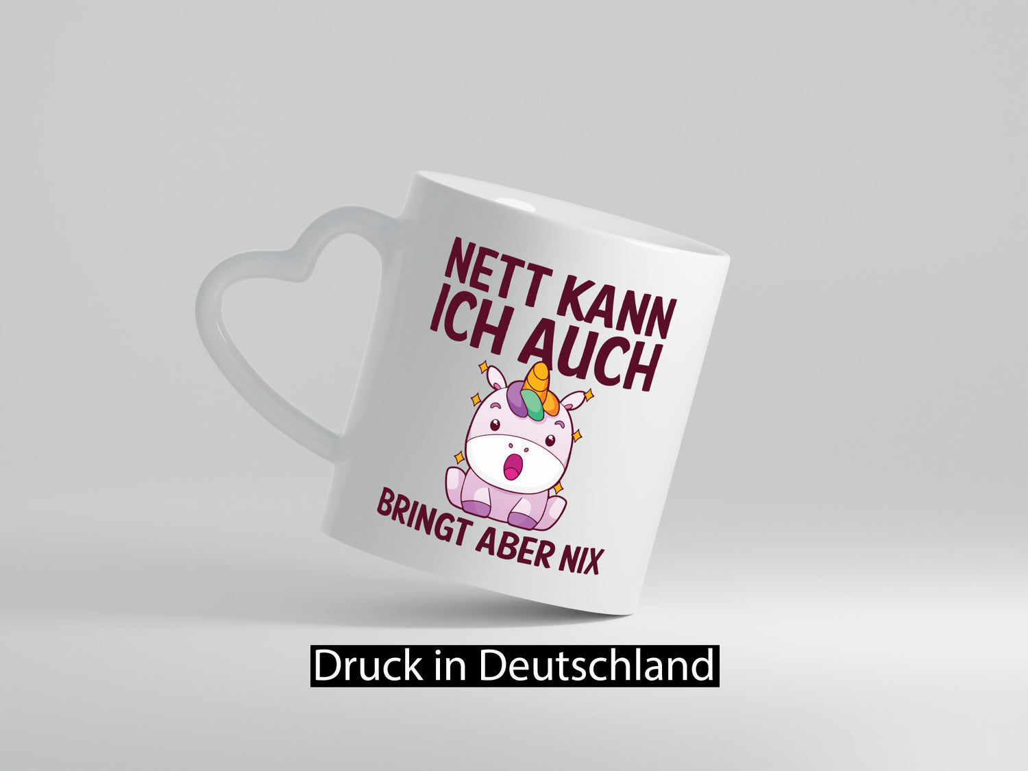 Nett kann ich auch, bringt aber nix | Einhorn lustig Humor Geschenkidee