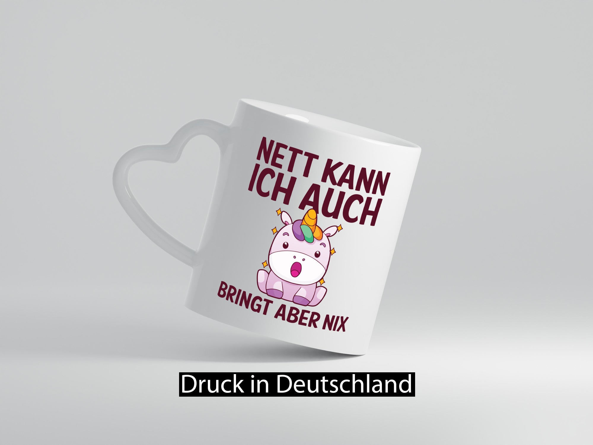 Nett kann ich auch, bringt aber nix | Einhorn lustig Humor Geschenkidee