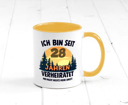 Ich bin Verheiratet | 28. Hochzeitstag Ehepaar v2 lustiger Spruch Geschenk
