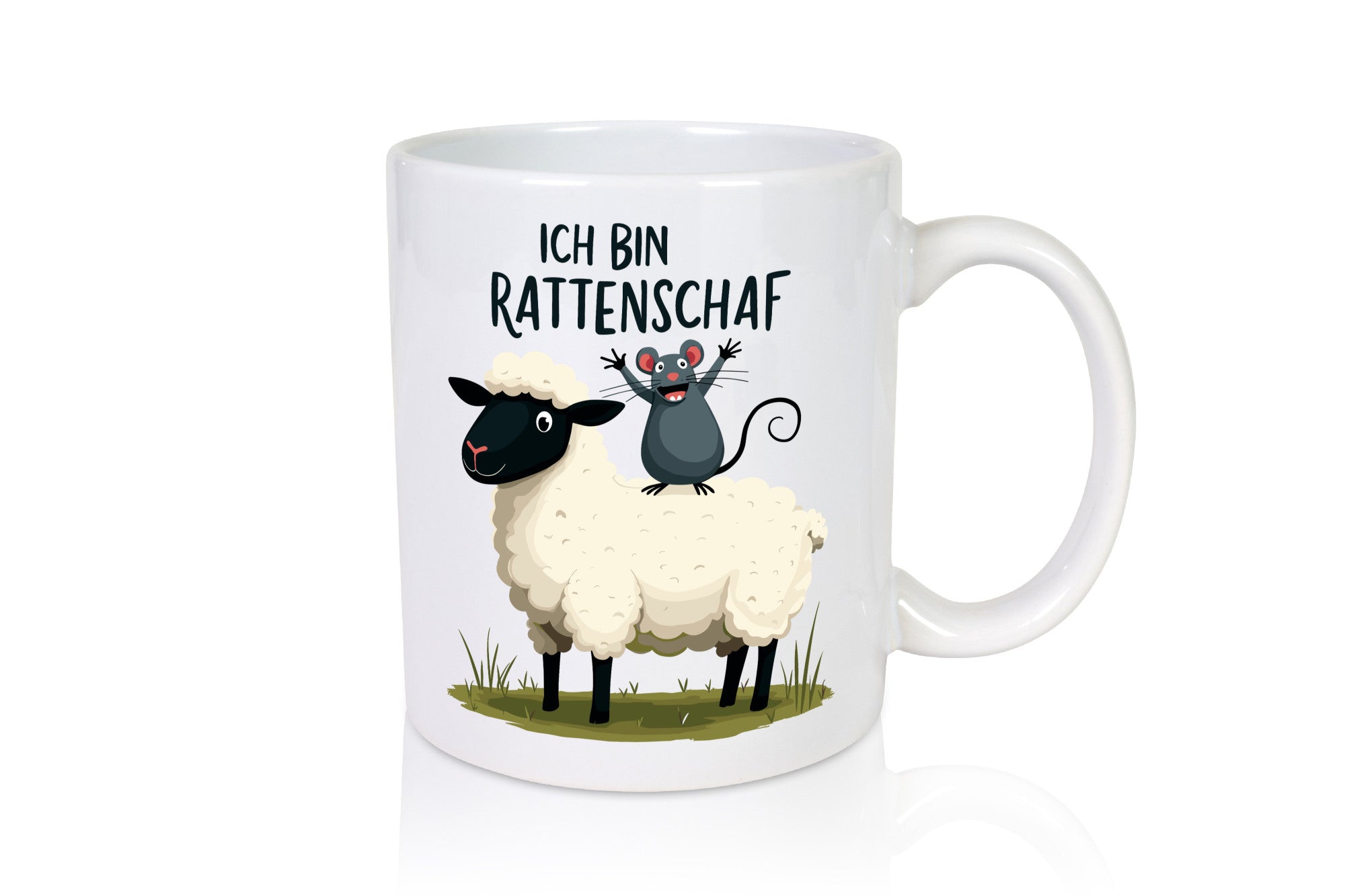 Ich bin Rattenschaf | Wortspiel Schafswolle schäftschen v2 lustiger Spruch