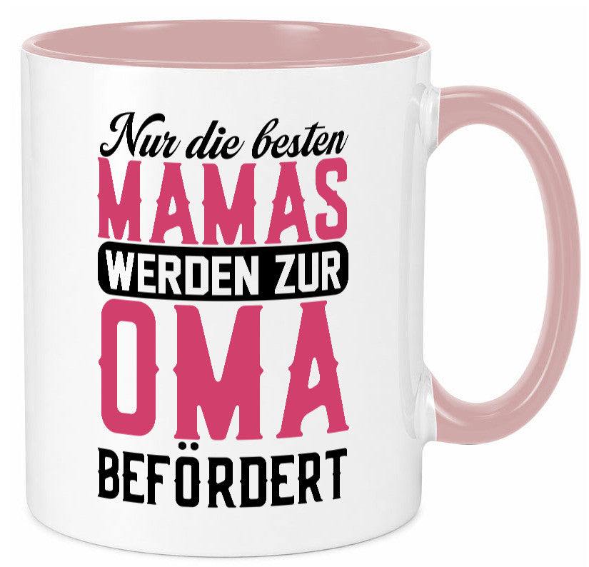 Beste Mama wird zur Oma befördert | Großmutter lustiger Spruch Geschenk Familie
