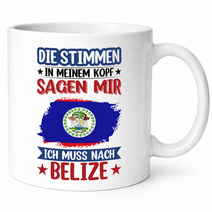 Belize | Urlaub Stimmen in meinem Kopf Traumland lustiger Spruch Geschenk Humor