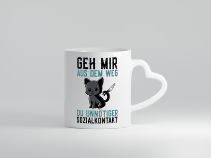 Geh mir aus dem Weg | Wütende Katze Unnötig Humor Tierliebhaber Geschenkidee