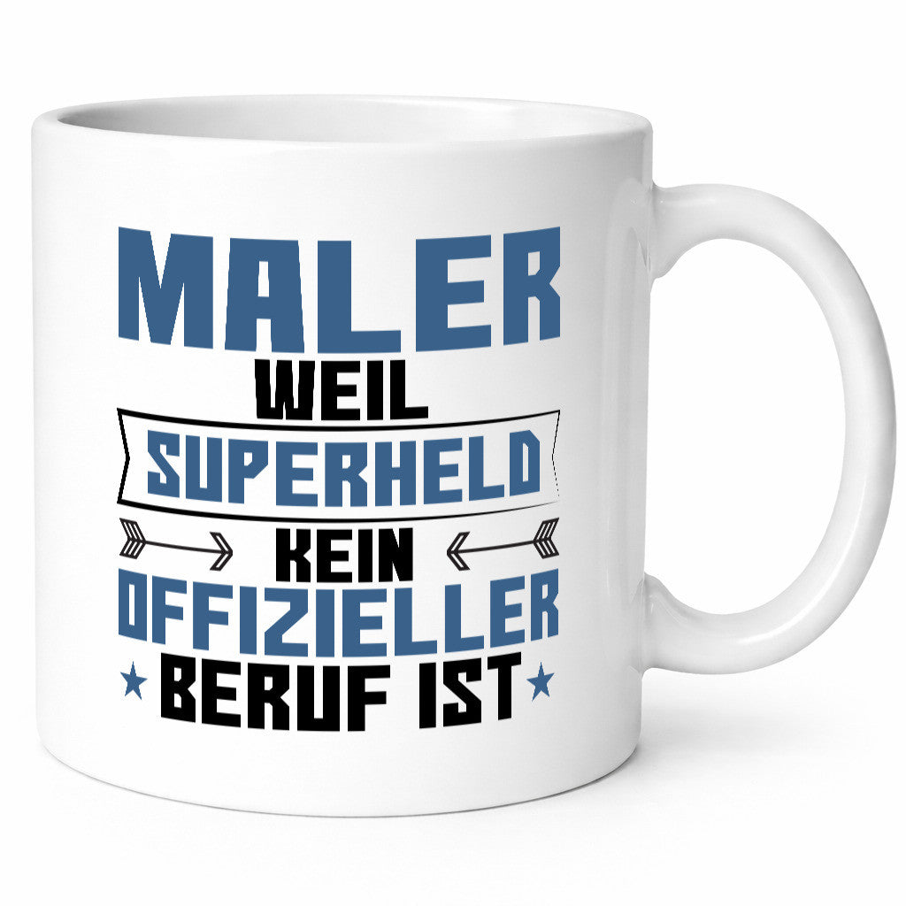 Superheld Maler | Malerei Geschenkidee Humor Tasse