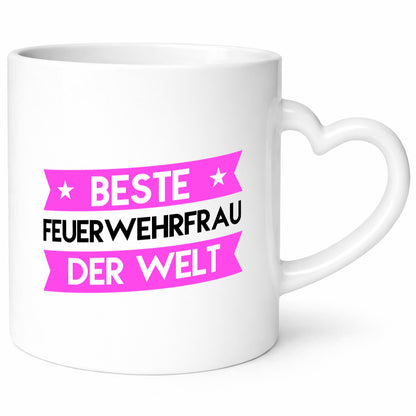 Bester Feuerwehrfrau | Feuerwehr lustig Humor Geschenkidee Geschenk Tasse