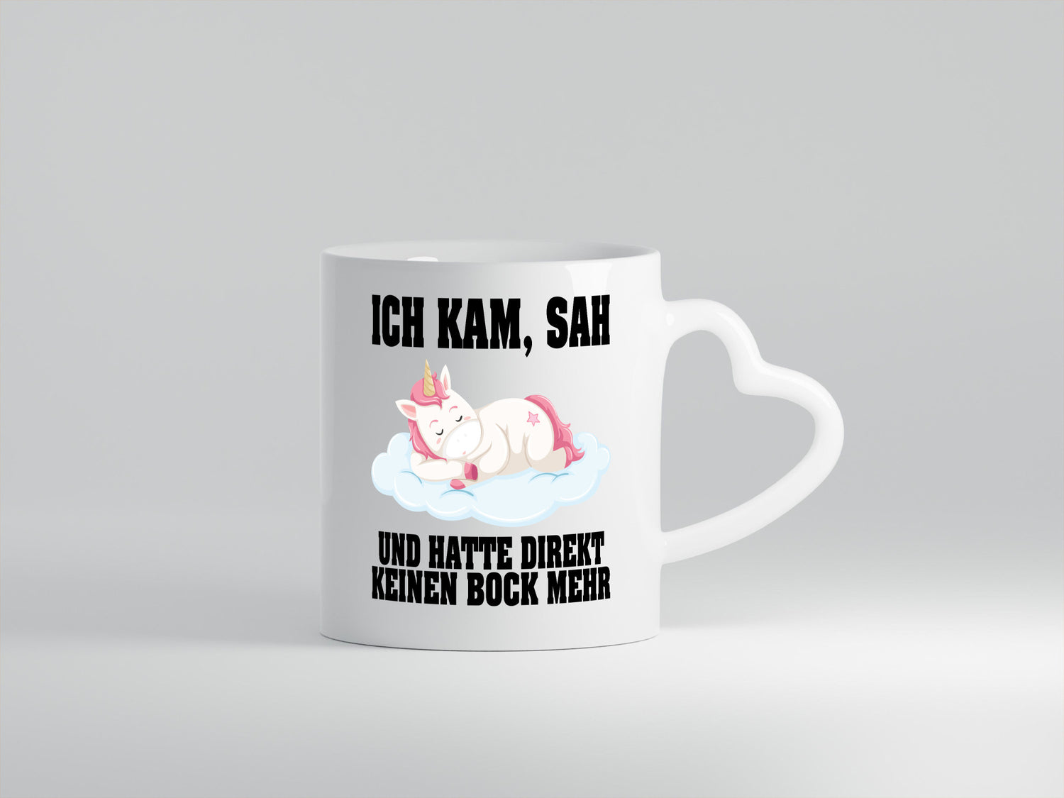 Ich kam, sah hatte direkt keinen Bock | Einhorn Schlafen lustiger Spruch