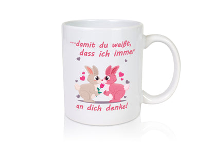 Damit du weißt ich denke immer an dich | Rose Liebe lustig Humor Geschenkidee