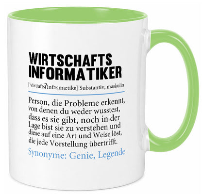Wirtschaftsinformatiker | Beruf Wirtschaft Informatik lustig Arbeit Kollegen Tasse