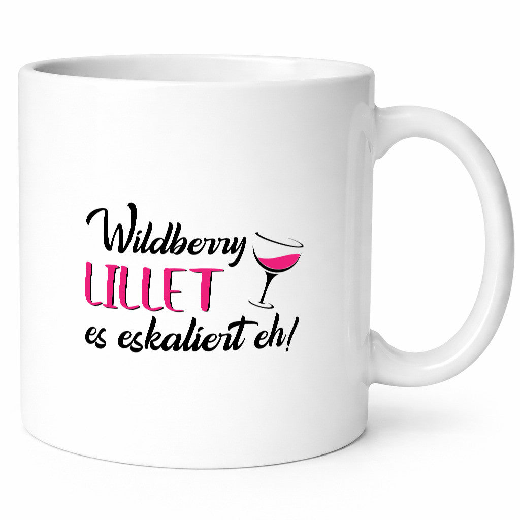 Wildberry Lillet, es eskaliert eh! | Glas Geschenk Humor Geschenkidee lustiger
