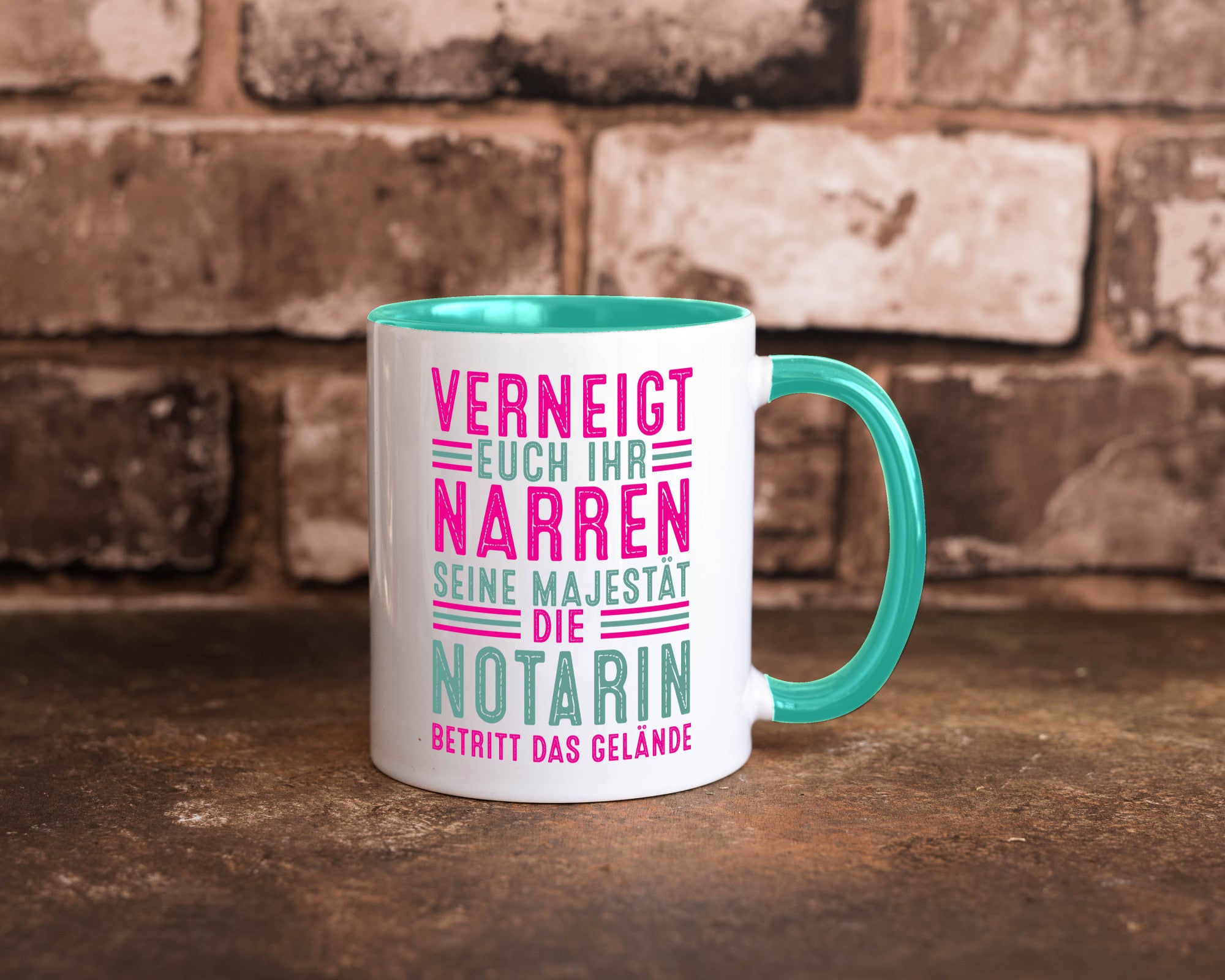 Verneigt euch: Notarin | Juristin lustig Humor Geschenkidee Geschenk Tasse