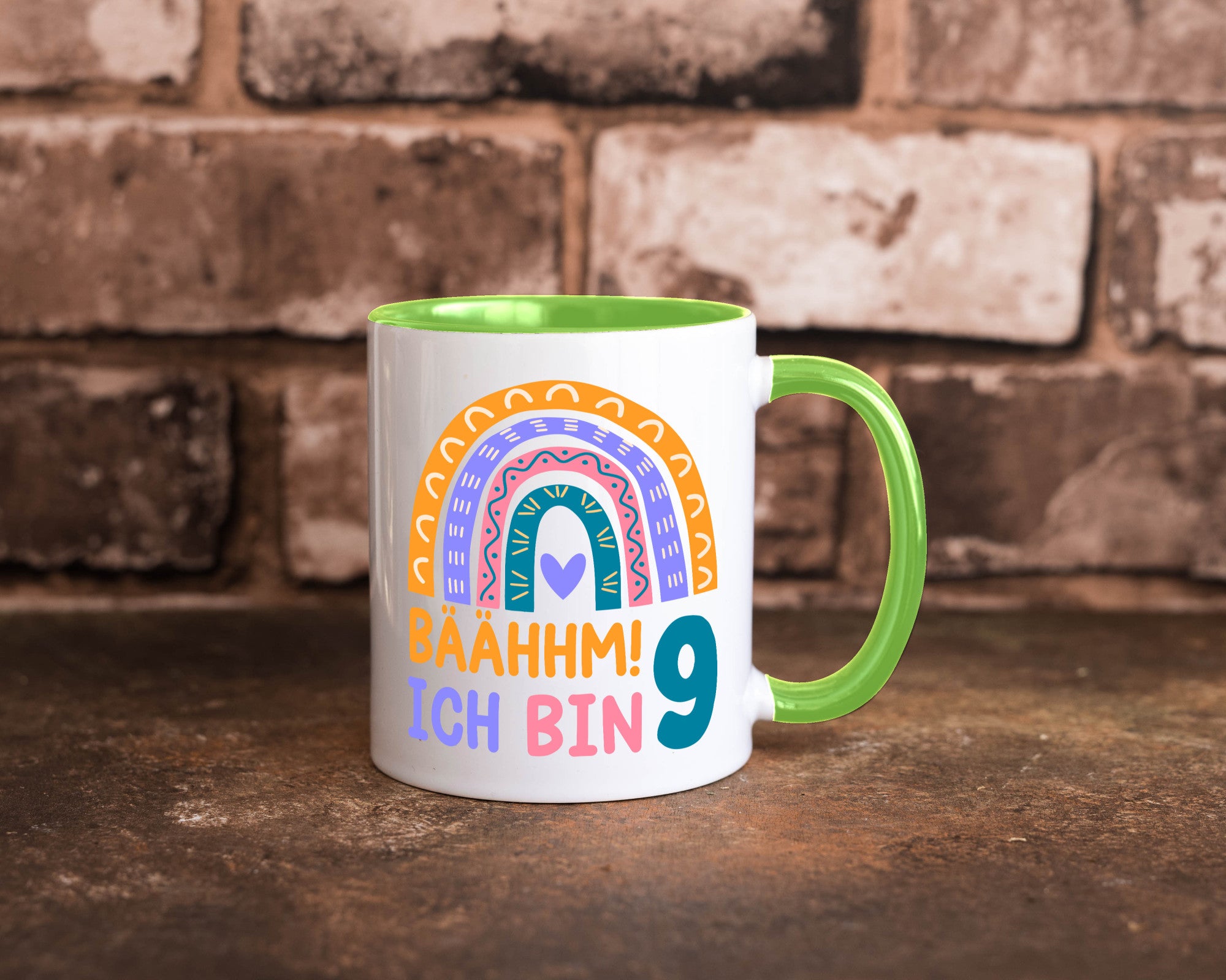 9. Geburtstag | 9 Jahre Regenbogen Bääm Mädchen Geschenk Geschenkidee lustiger