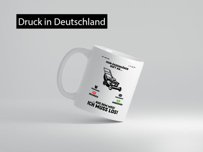 Mein Rasenmäher ruft an | hobbygärtner Gärtner Rasen v2 Humor Geschenkidee Tasse