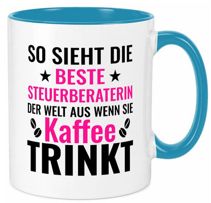Kaffee trinkt: Steuerberaterin | Steuer Beratung lustig Humor Geschenkidee Tasse
