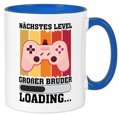 Nächstes Level | großer Bruder Geschwister Geschenkidee Humor Tasse