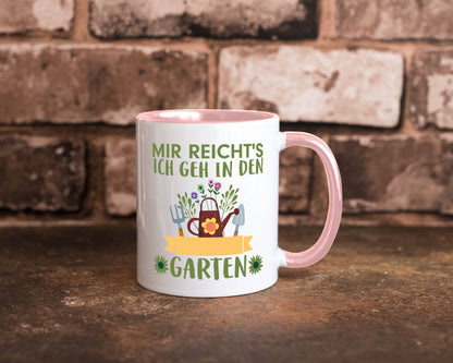 Ich geh in den Garten | Gärtner Tasse Gartenarbeit Humor Arbeit Kollegen Büro