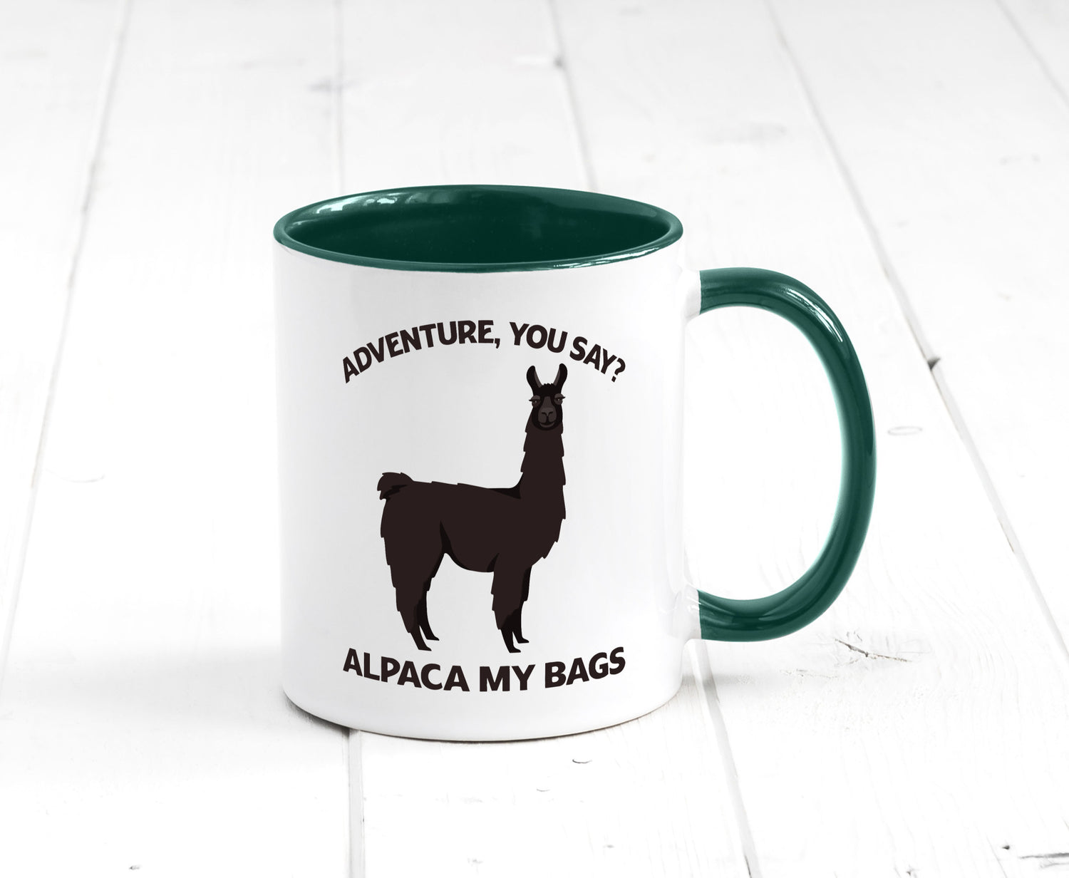 Adventure, Alpaca | Humor Geschenkidee Tasse