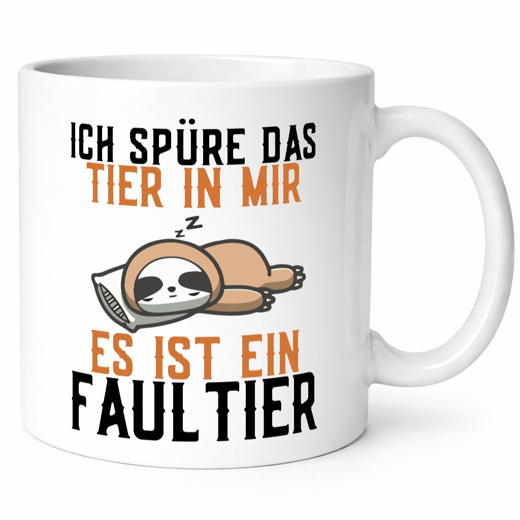 Das Tier in mir | müdes Faultier Faulpelz Schlafmütze Geschenk Tierliebhaber