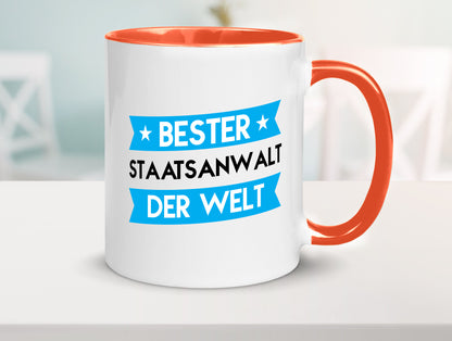 Bester Staatsanwalt | Anwalt Jurist lustig Humor Geschenkidee Geschenk Tasse