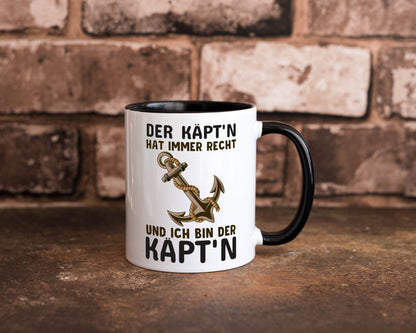 Der Kapitän | Käpt?n Tasse Schifffahrer Boot lustig Humor Geschenkidee Geschenk