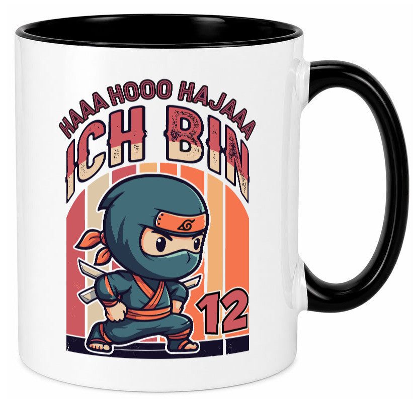 12. Geburtstag | Ninja Junge 12 Jahre Humor Geschenkidee Tasse