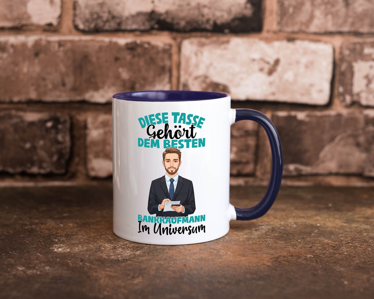 Im Universum: Bankkaufmann | Kaufmann Bank Kaufleute Geschenkidee Humor Tasse