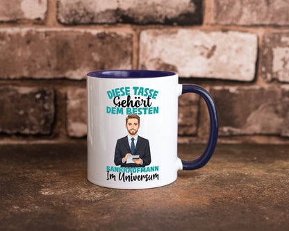 Im Universum: Bankkaufmann | Kaufmann Bank Kaufleute Geschenkidee Humor Tasse
