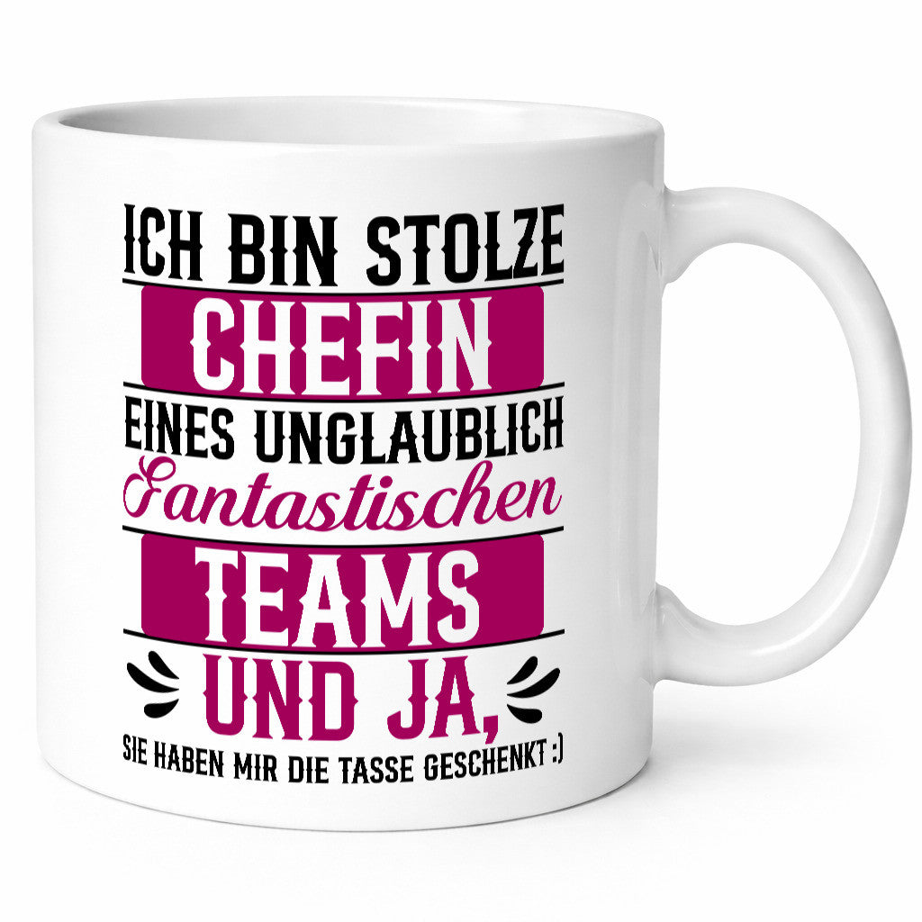 Stolze Chefin | Tolles Team Mitarbeiter lustig Arbeit Kollegen Büro Geschenk