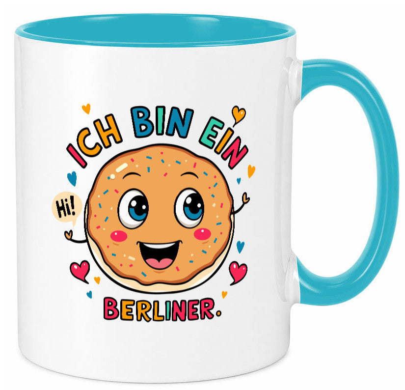 Ich bin ein Berliner | Krapfen Pfannkuchen Humor Geschenkidee Tasse