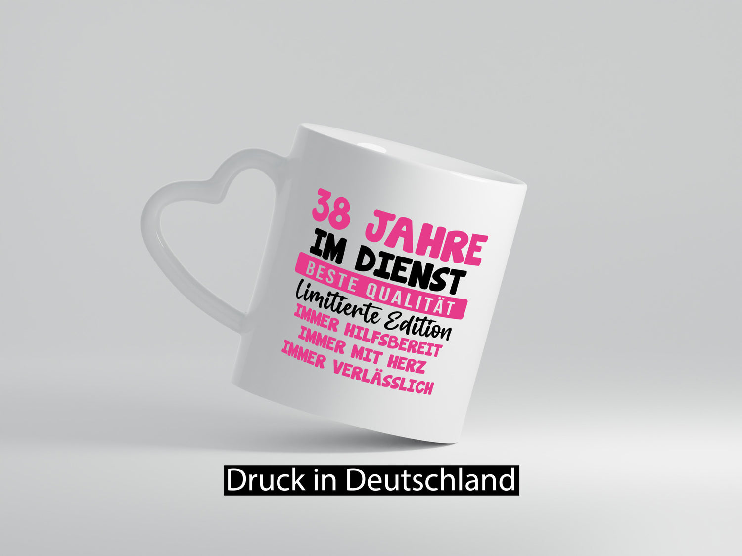 38 Jahre im Dienst | Jubiläum Arbeit v10 lustiger Spruch Geschenk Kollegen Büro